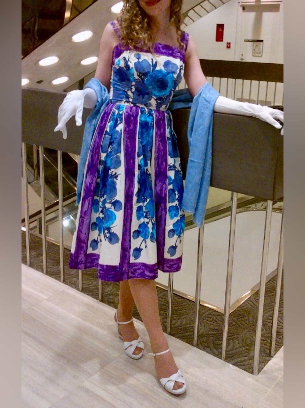 Vintage 1960s Floral Fit & Flare Dress 🌸 XS - Picture 4 of 12